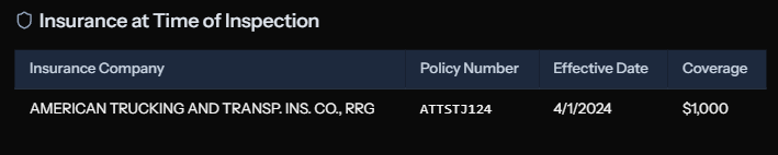 Insurance at Time of Inspection